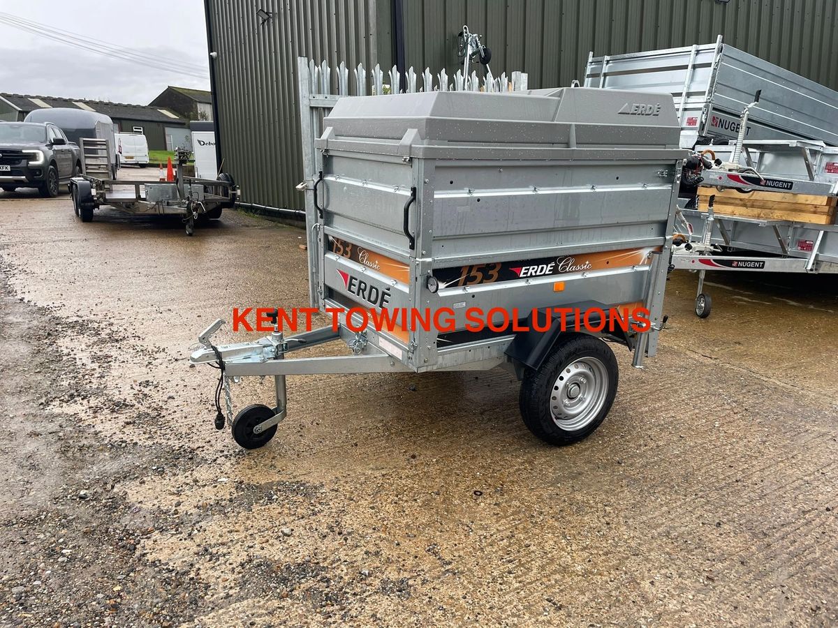 Used 2024 Erde 153 Camping Box Trailer with Solid Side Extensions